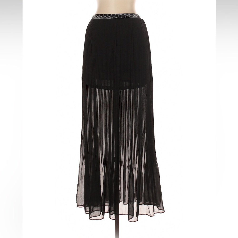Love Riche Black Sheer Maxi Skirt - Picture 2 of 4